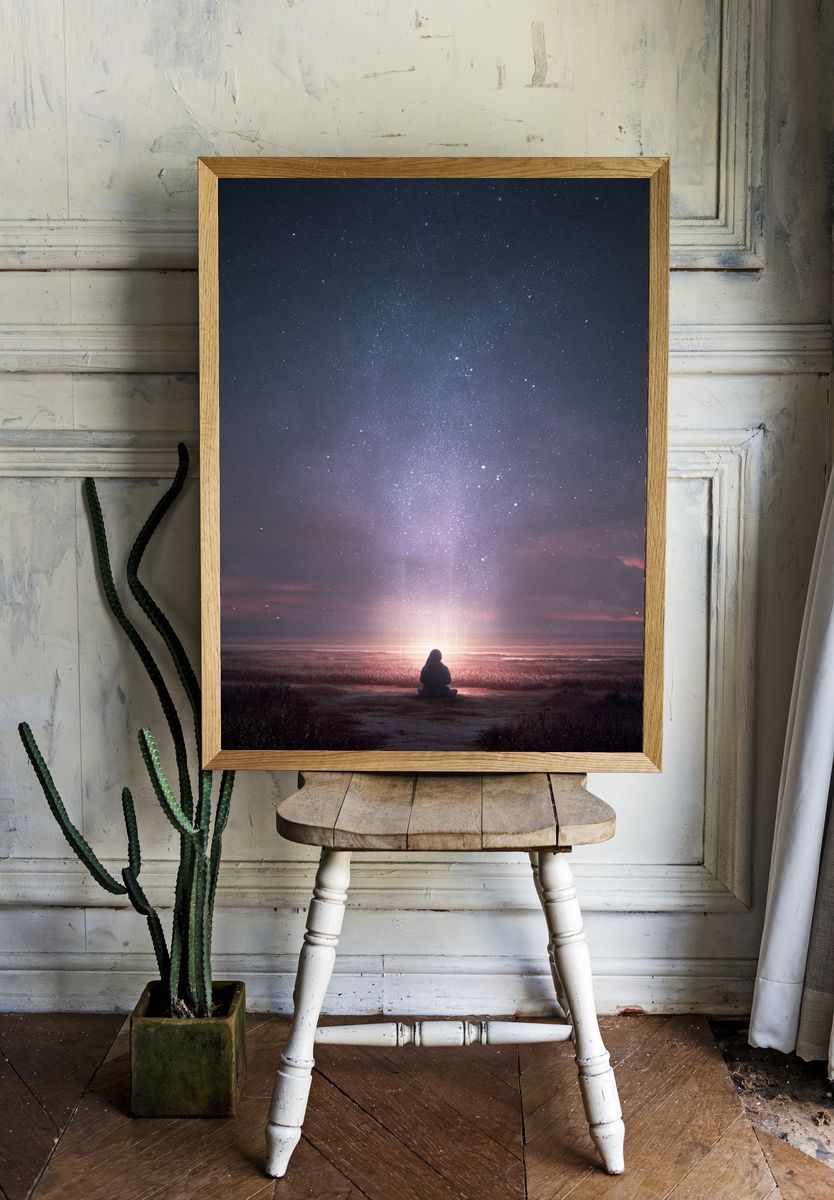 Starlit Meditation — Nature Print. — room view 1