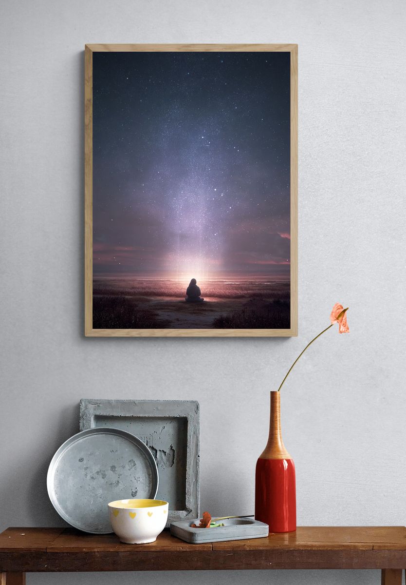 Starlit Meditation — Nature Print. — room view 3