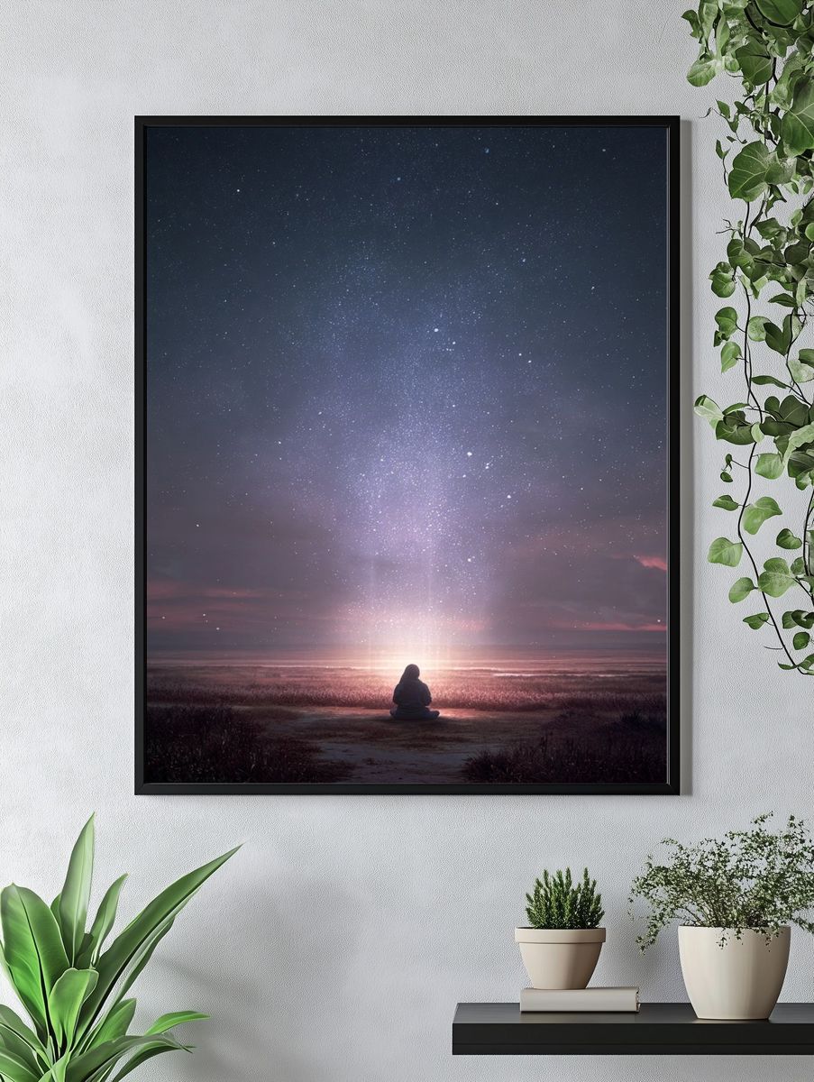 Starlit Meditation — Nature Print. — room view 4