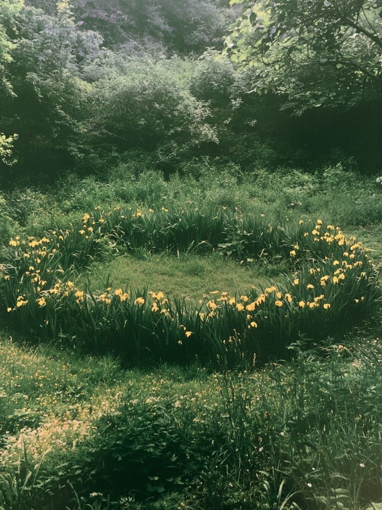 Wild Garden Circle Photography Poster. poster detail