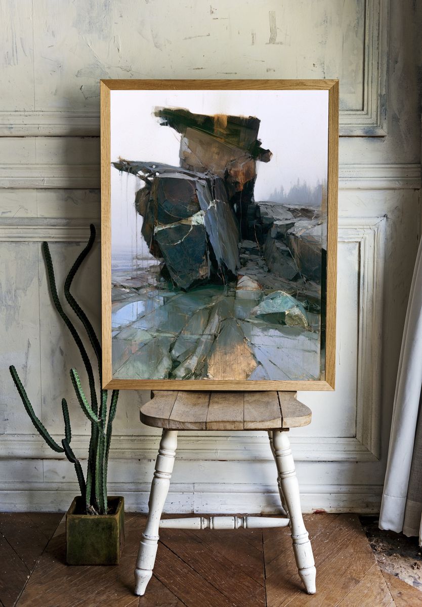 Rock Formation Contemporary Print. — room view 1