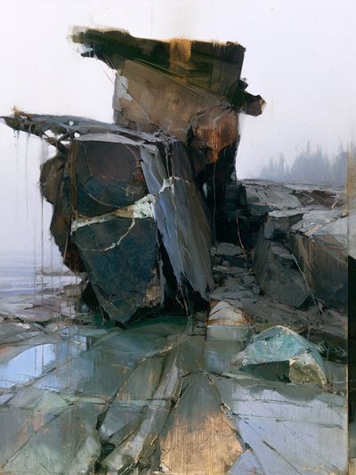 Rock Formation Contemporary Print.