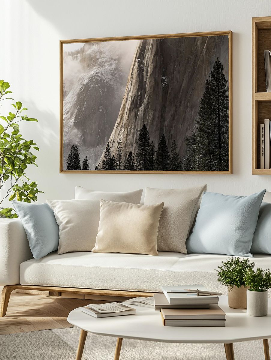 Mountain in Yosemite valley, USA. — room view 2