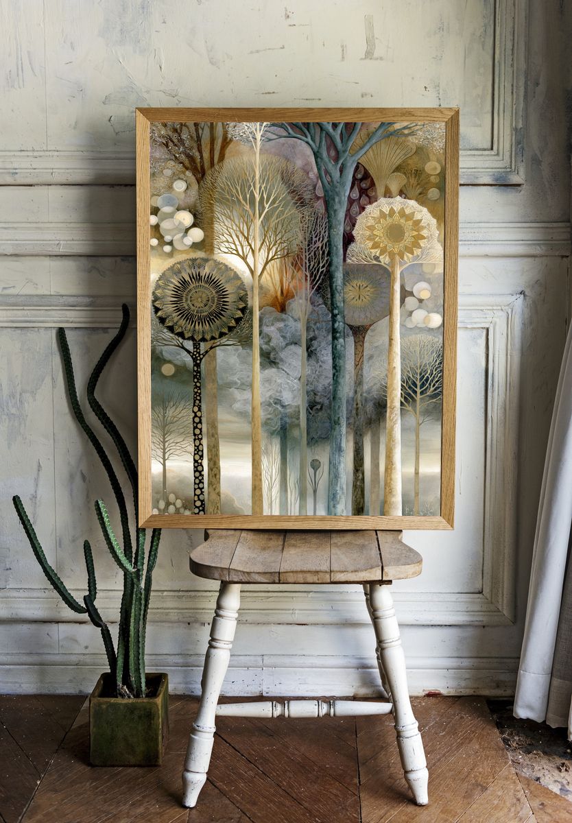 Enchanted Forest Dreamscape Print. room preview