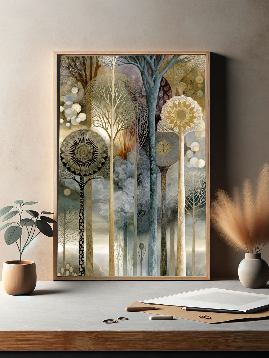 Enchanted Forest Dreamscape Print. — room view 2