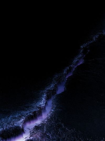 Neon Canyon Nightscape Poster.
