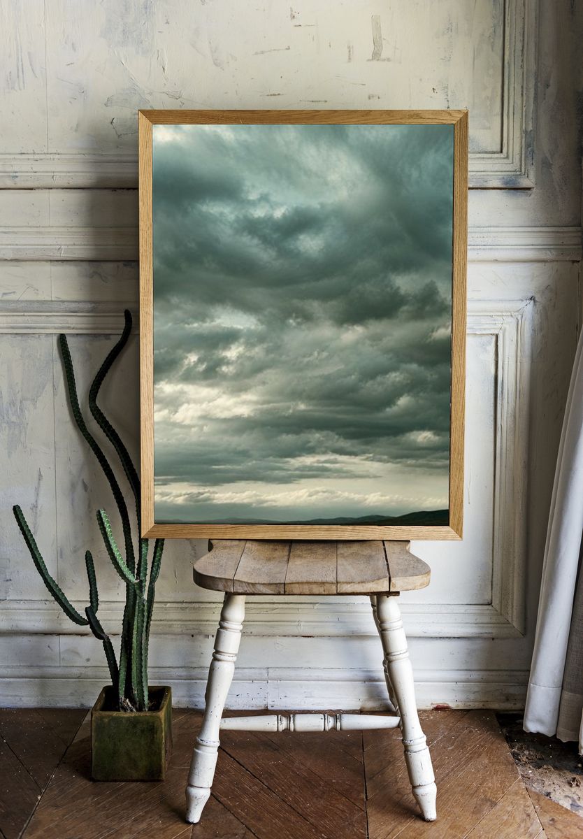 Stormy Sky Landscape Poster. — room view 1