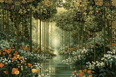 Enchanted Forest Path Print. poster