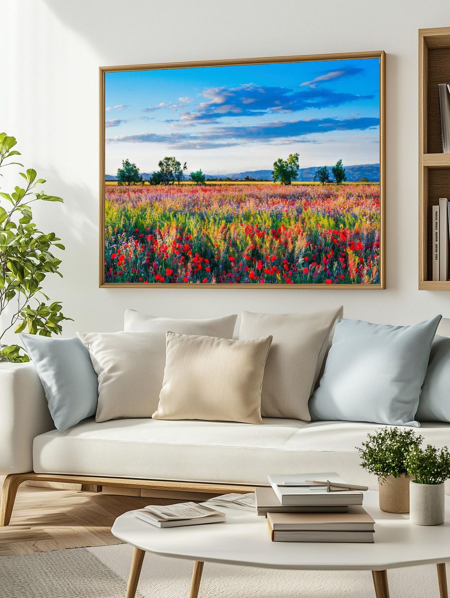 Red poppy field. Free public. — room view 2