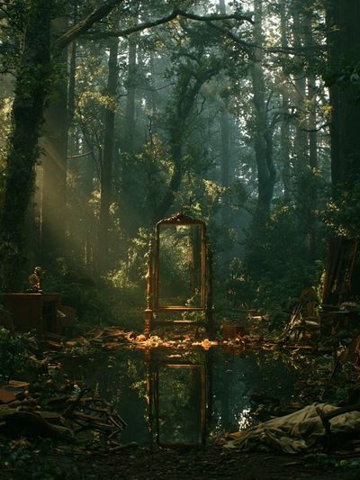 Enchanted Forest Mirror Poster.