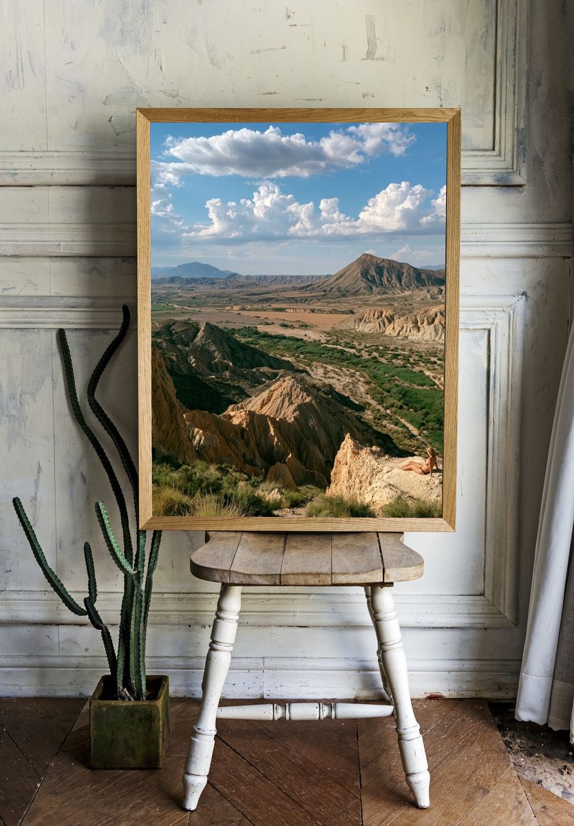 Desert Valley Panorama Poster. — room view 1