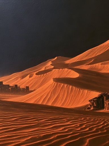 Desert Dunes Landscape Print. poster detail