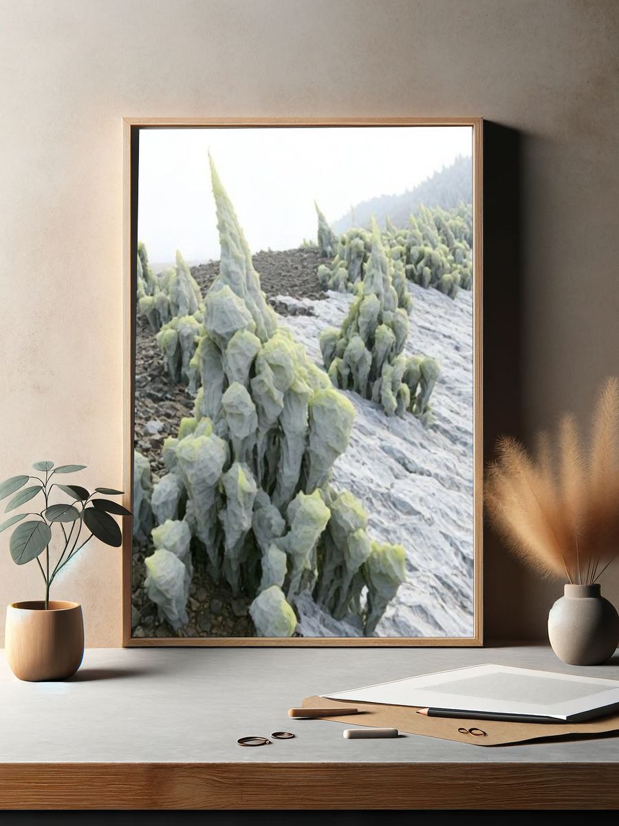 Icy Spires Landscape Print. — room view 2