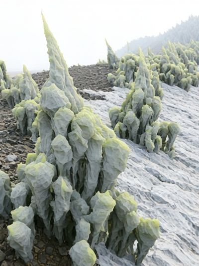 Icy Spires Landscape Print.