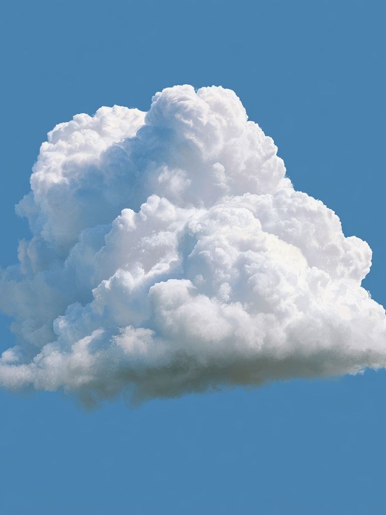 Cumulus Cloud Blue Sky Poster. poster — nature art