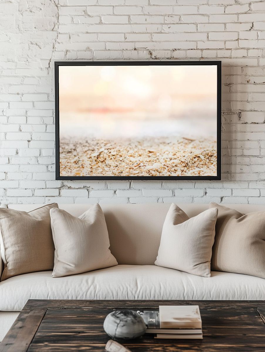 Summer beach background shot bokeh. room preview