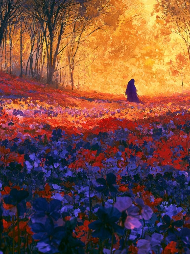 Enchanted Forest Glow Poster. poster detail