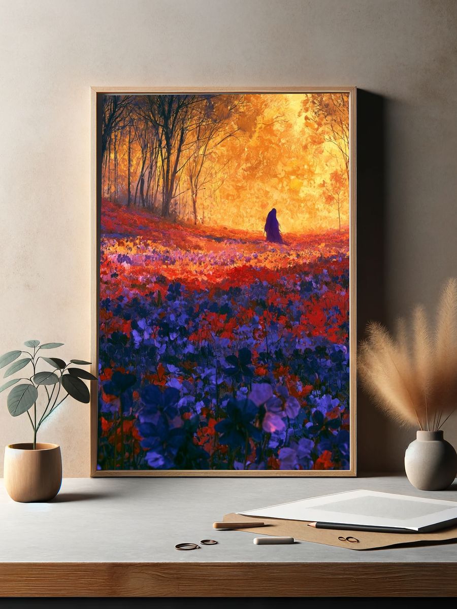 Enchanted Forest Glow Poster. — room view 2