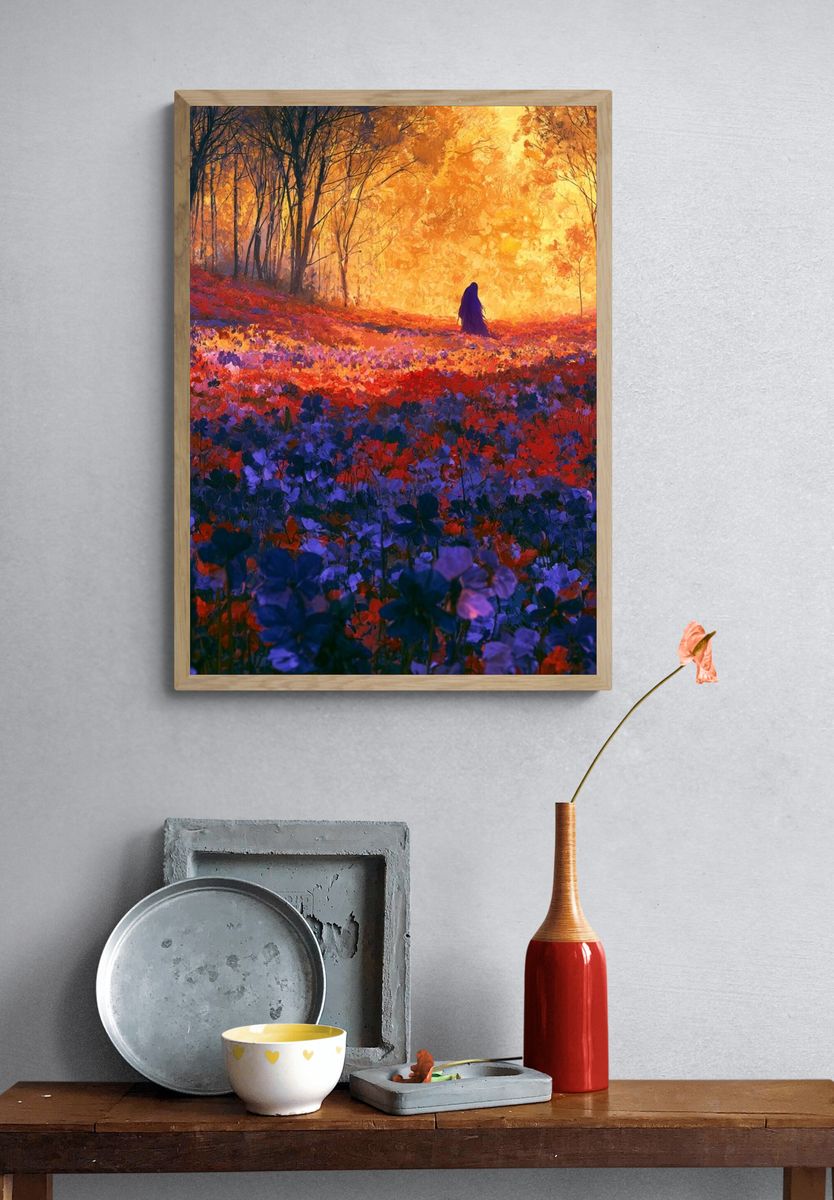 Enchanted Forest Glow Poster. — room view 3