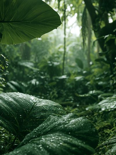 Rainforest Leaves Photography Poster.
