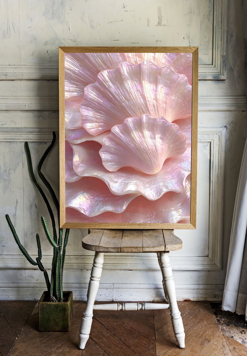Iridescent Shells — Nature Print room preview