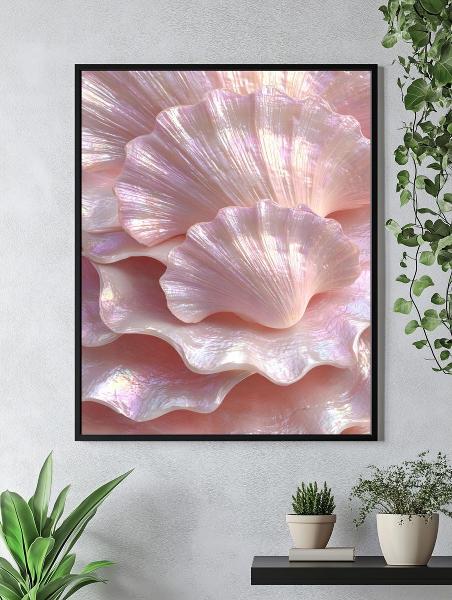 Iridescent Shells — Nature Print. — room view 4