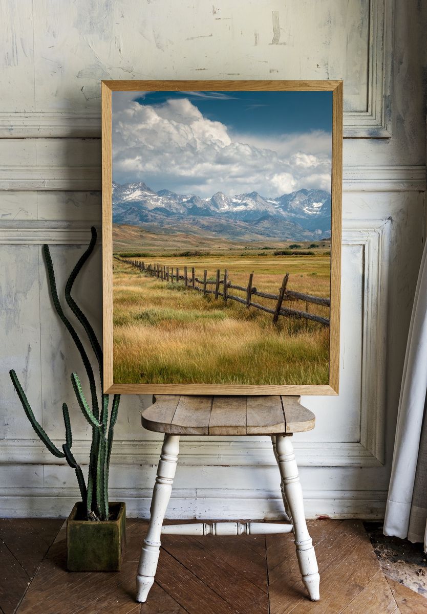 Mountain Landscape — Nature Print room preview