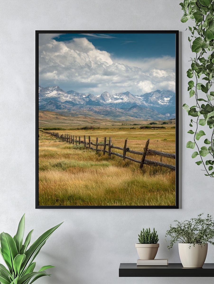 Mountain Landscape — Nature Print. — room view 4