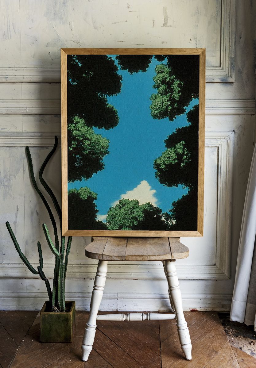 Canopy Sky Forest Poster. — room view 1