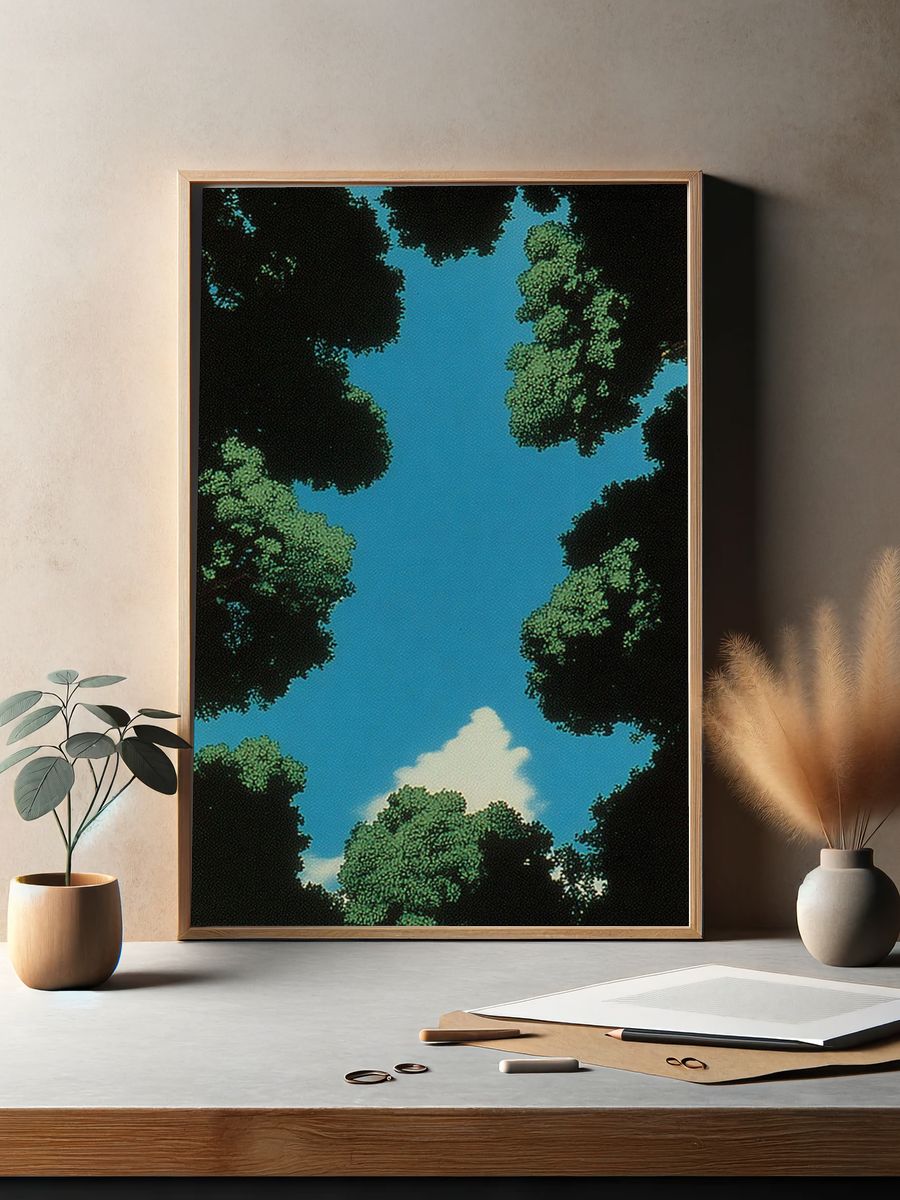 Canopy Sky Forest Poster. — room view 2