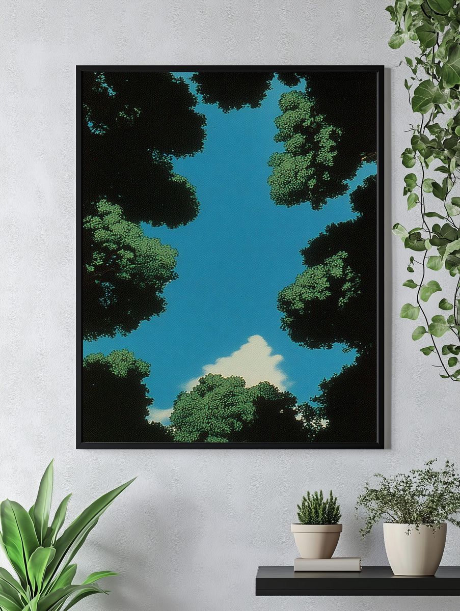 Canopy Sky Forest Poster. — room view 4