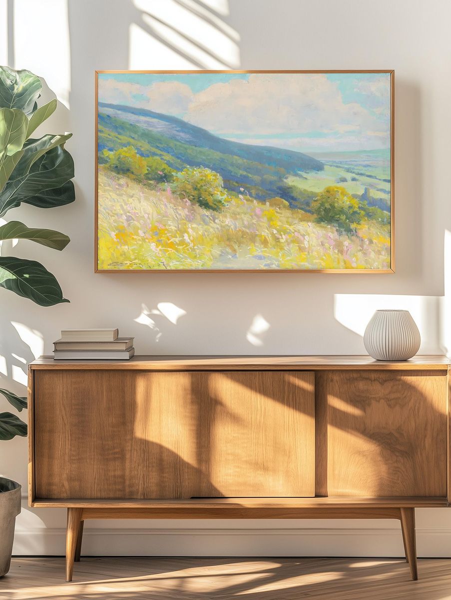 Landscape (1927), vintage illustration Lajos. — room view 3