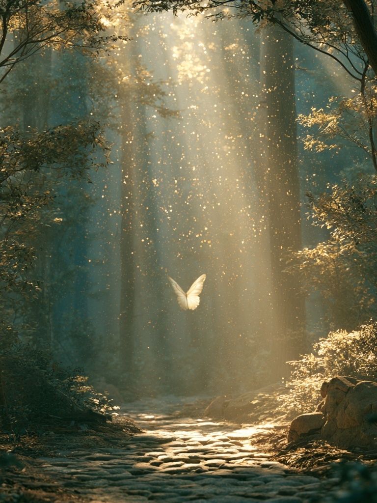 Enchanted Forest Butterfly Poster. poster — nature art