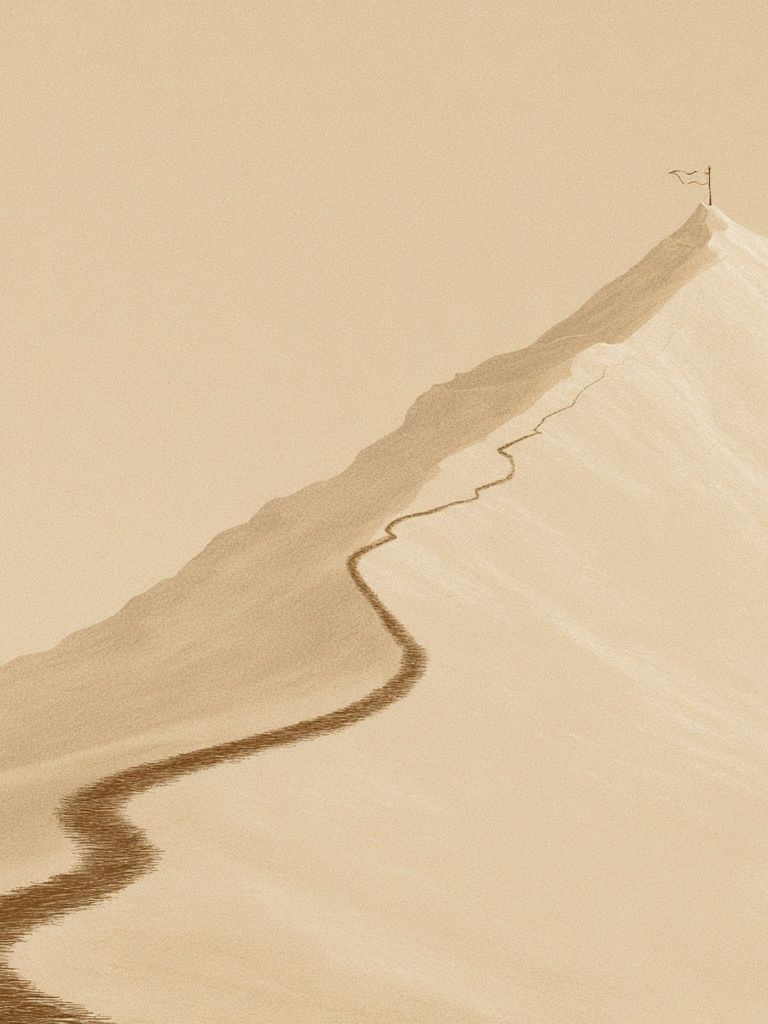 Desert Ridge Minimalist Print. poster — nature art