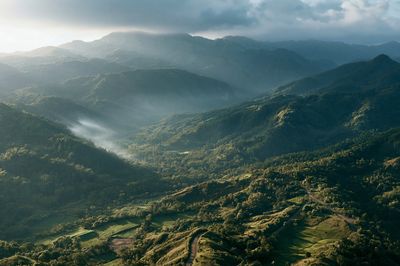 Misty Mountain Valley Photography Poster.
