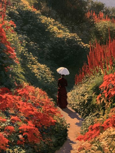 Autumn Garden Path Poster.