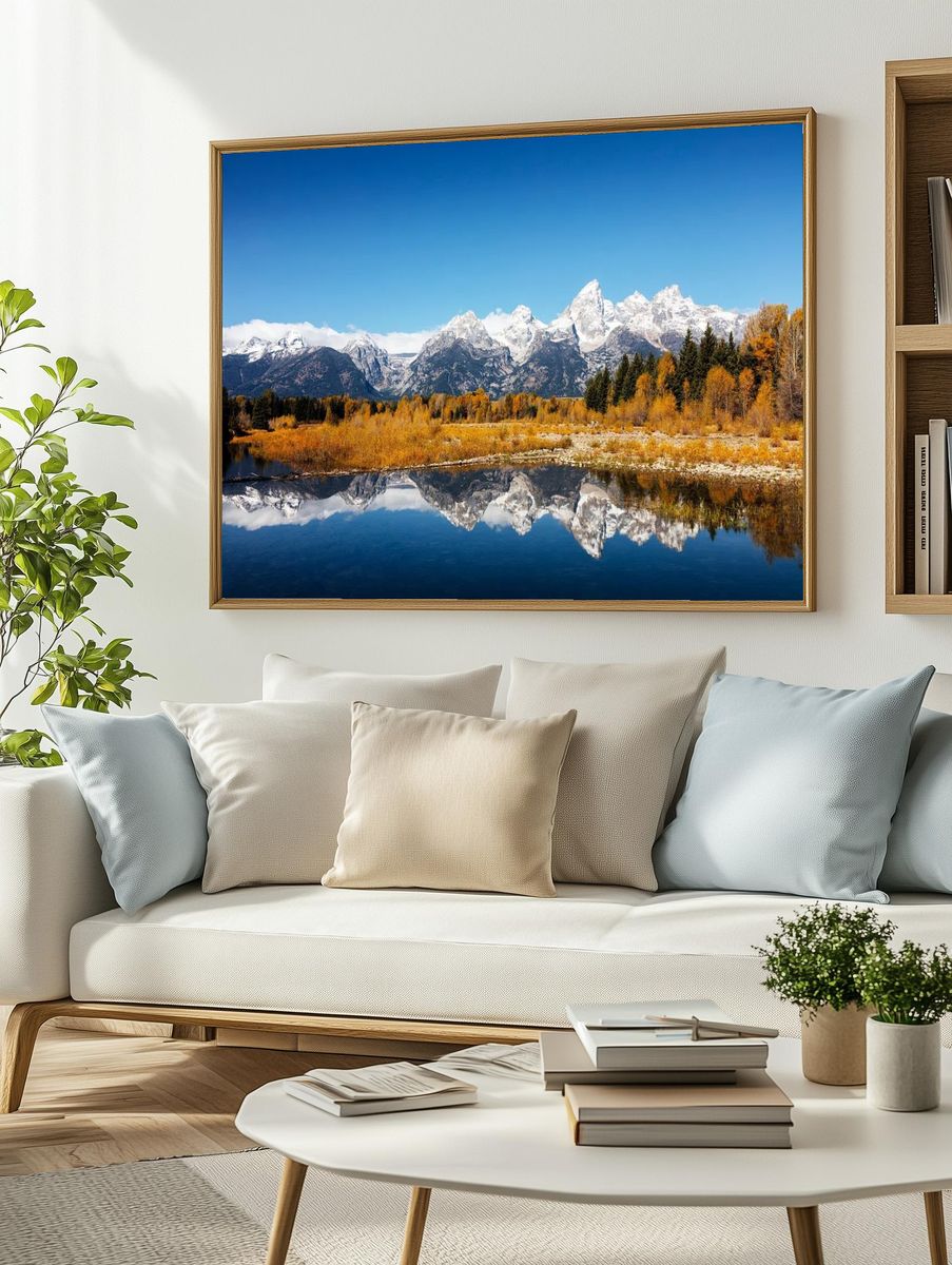 majestic peaks Teton Range reflect. — room view 2