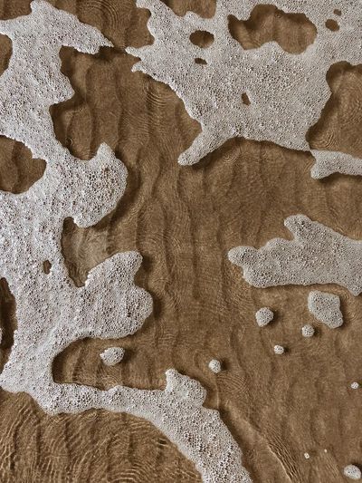 Shallow sea waters textured. poster