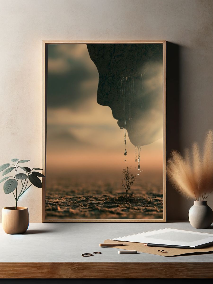 Desert Drop Photography Poster. — room view 2