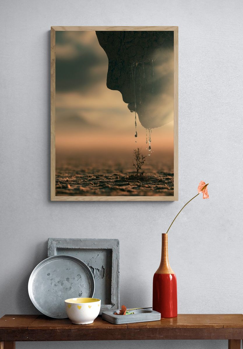 Desert Drop Photography Poster. — room view 3