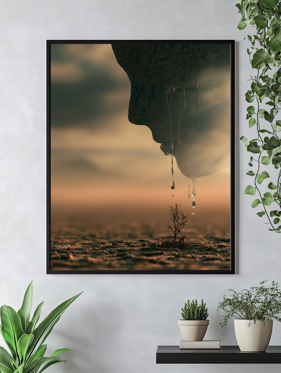 Desert Drop Photography Poster. — room view 4