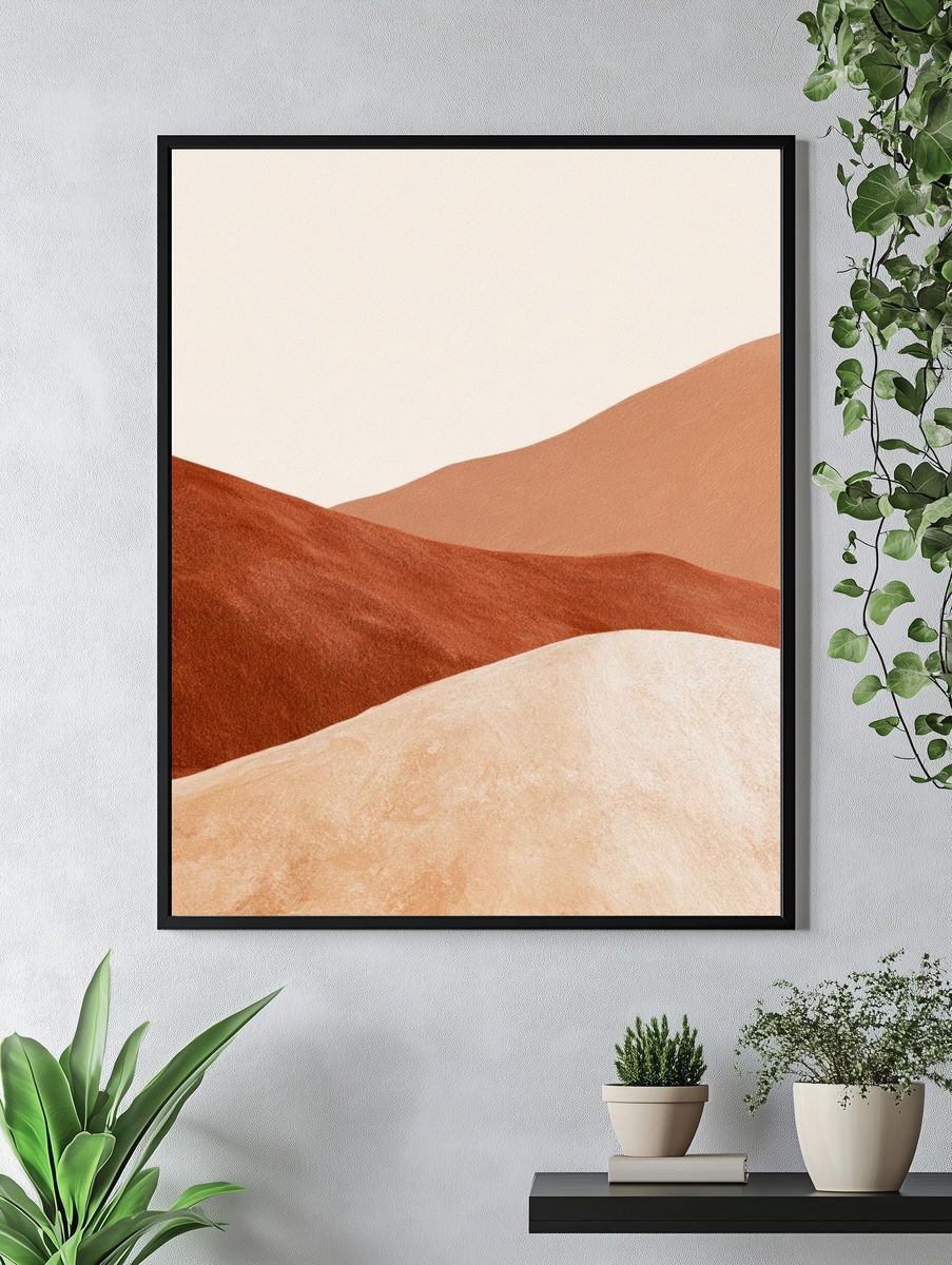 Desert Dunes Abstract Poster. — room view 4