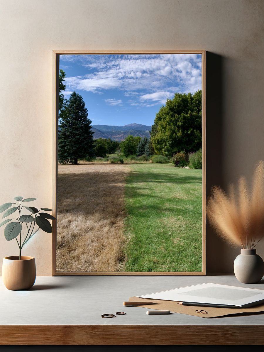Mountain Meadow Landscape Poster. — room view 2