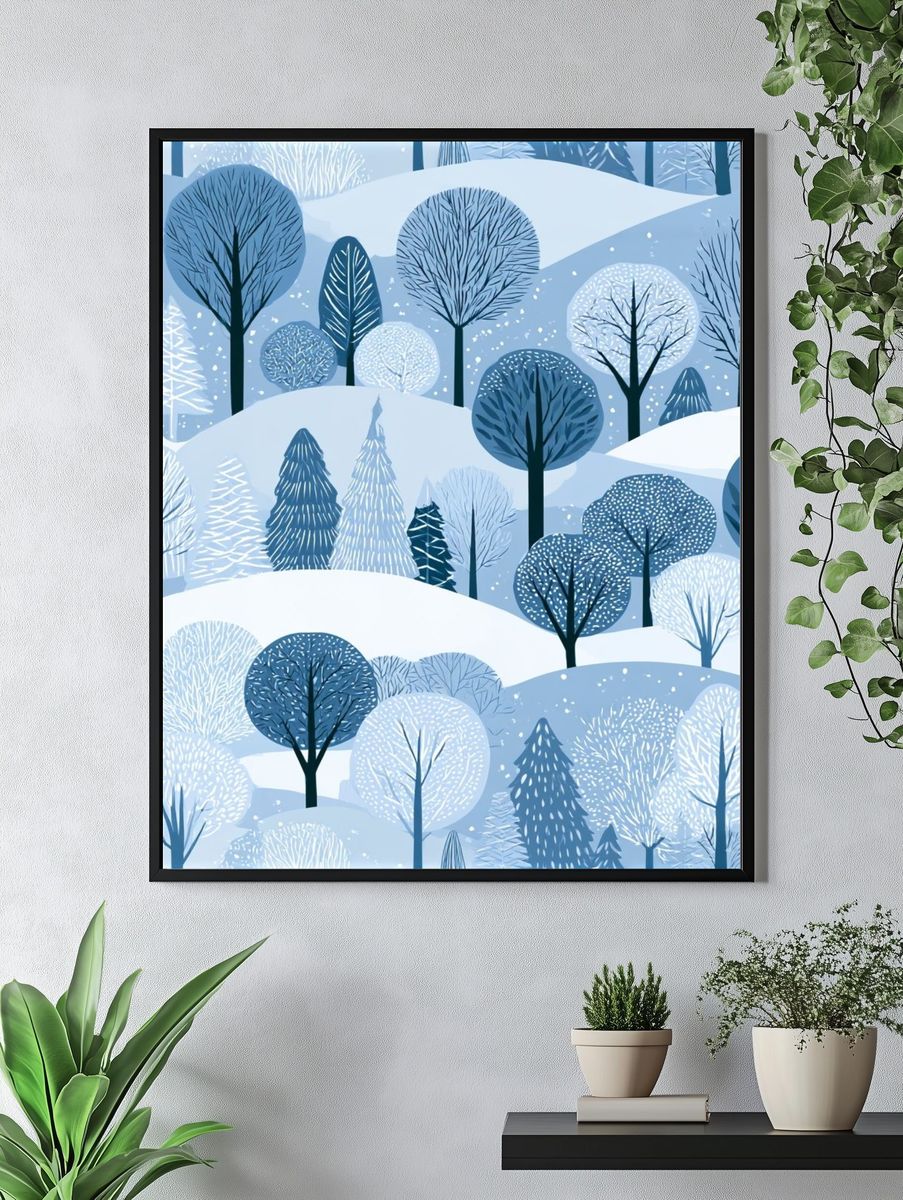 Winter Forest Landscape Poster. — room view 4