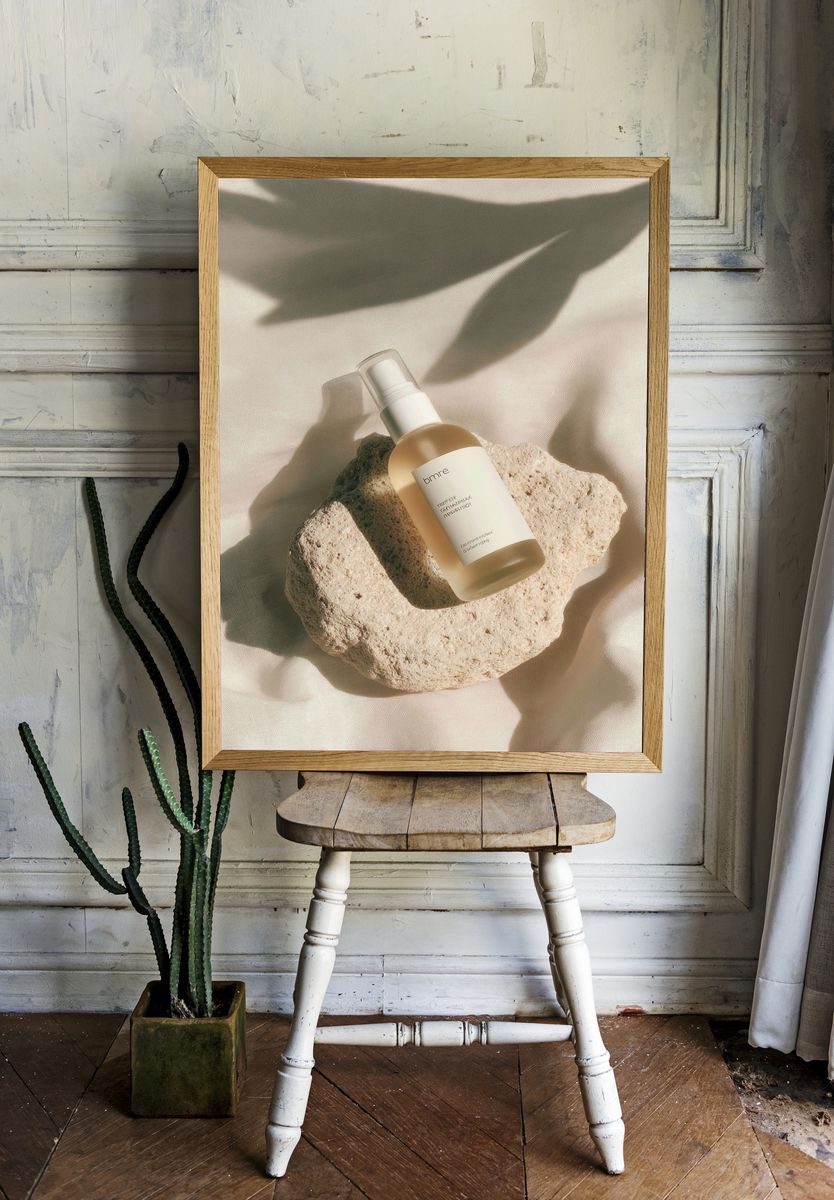 Natural Skincare Product — Minimalist Print room preview