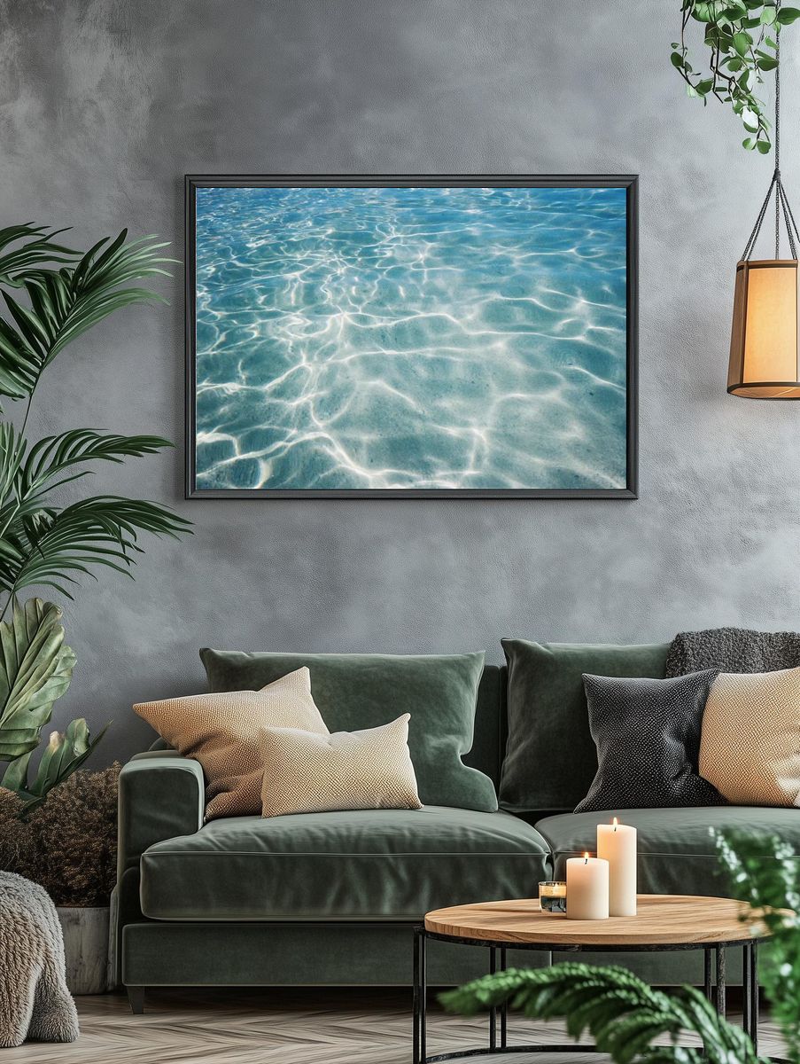 Tropical blue sea water textured. — room view 4