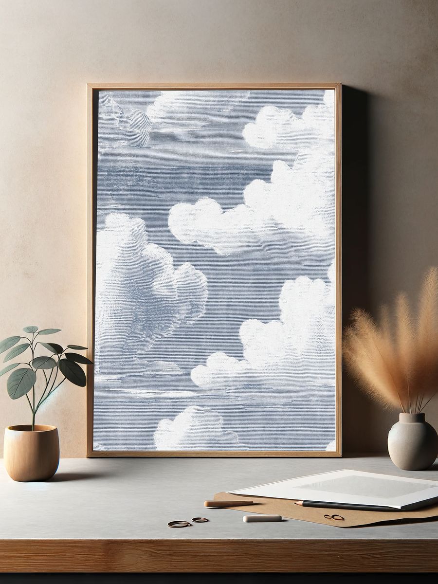 Cloudscape Texture Poster. — room view 2