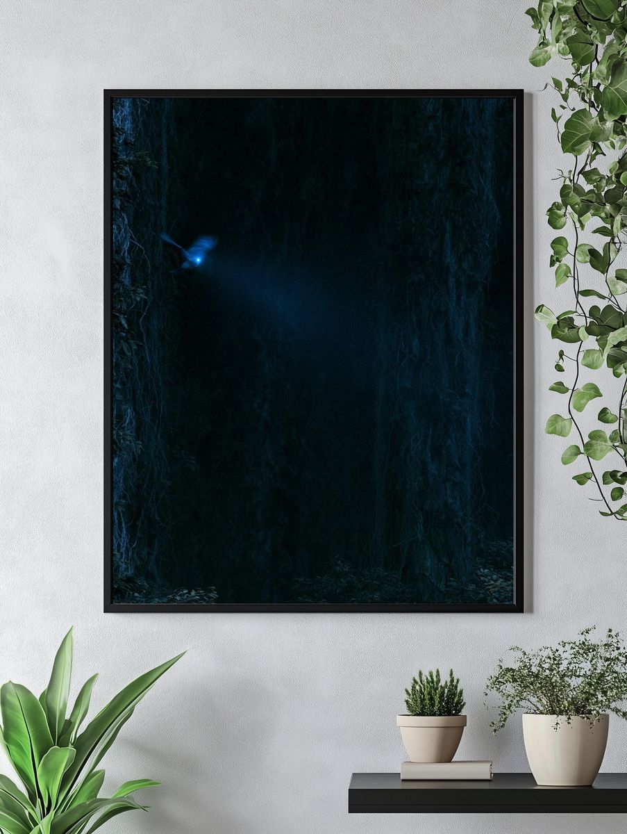 Moonlit Forest Glow Poster. — room view 4