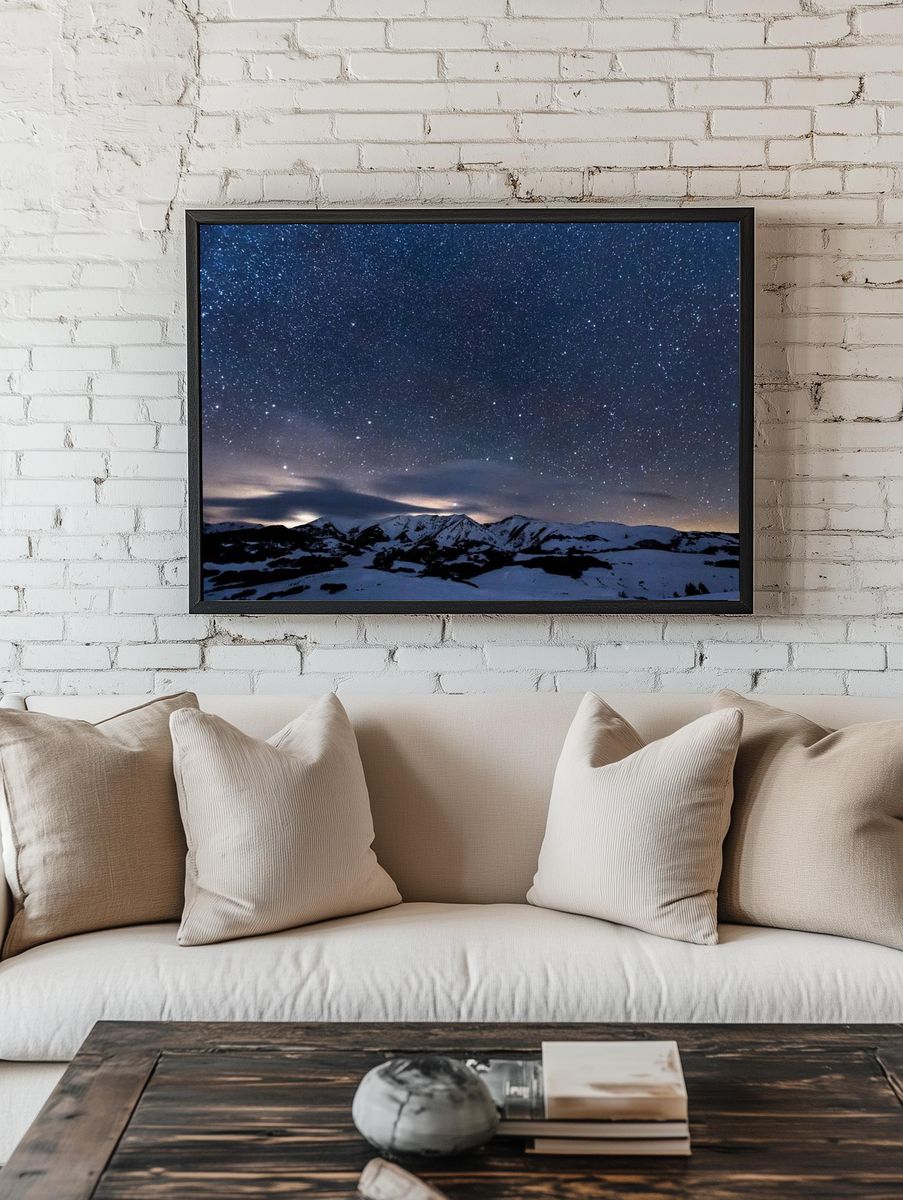 Galaxy wallpaper desktop background, HD. — room view 1