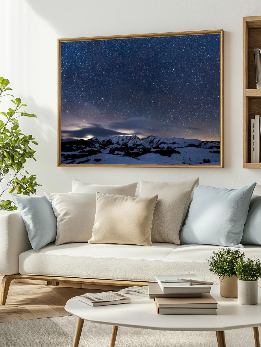 Galaxy wallpaper desktop background, HD. — room view 2